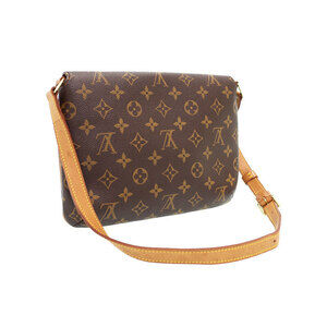 Louis Vuitton Tango Brown Leather Shoulder Monogram Musette Short Bag